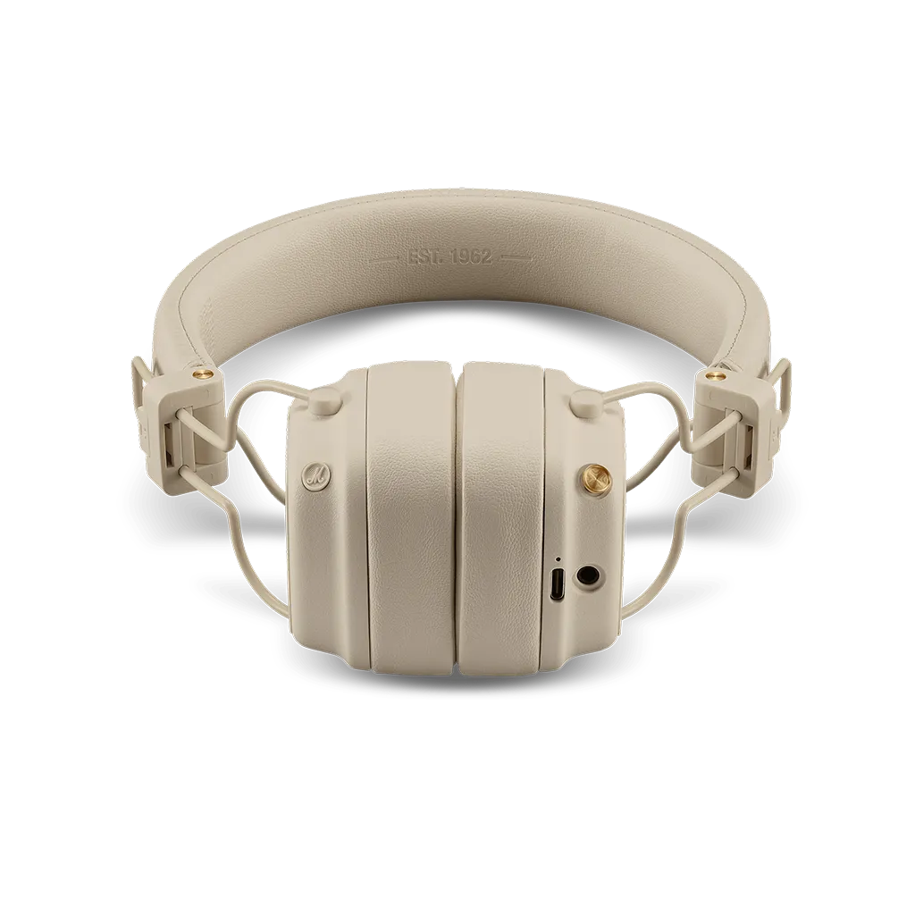 Marshall Major V безжични слушалки: кремави