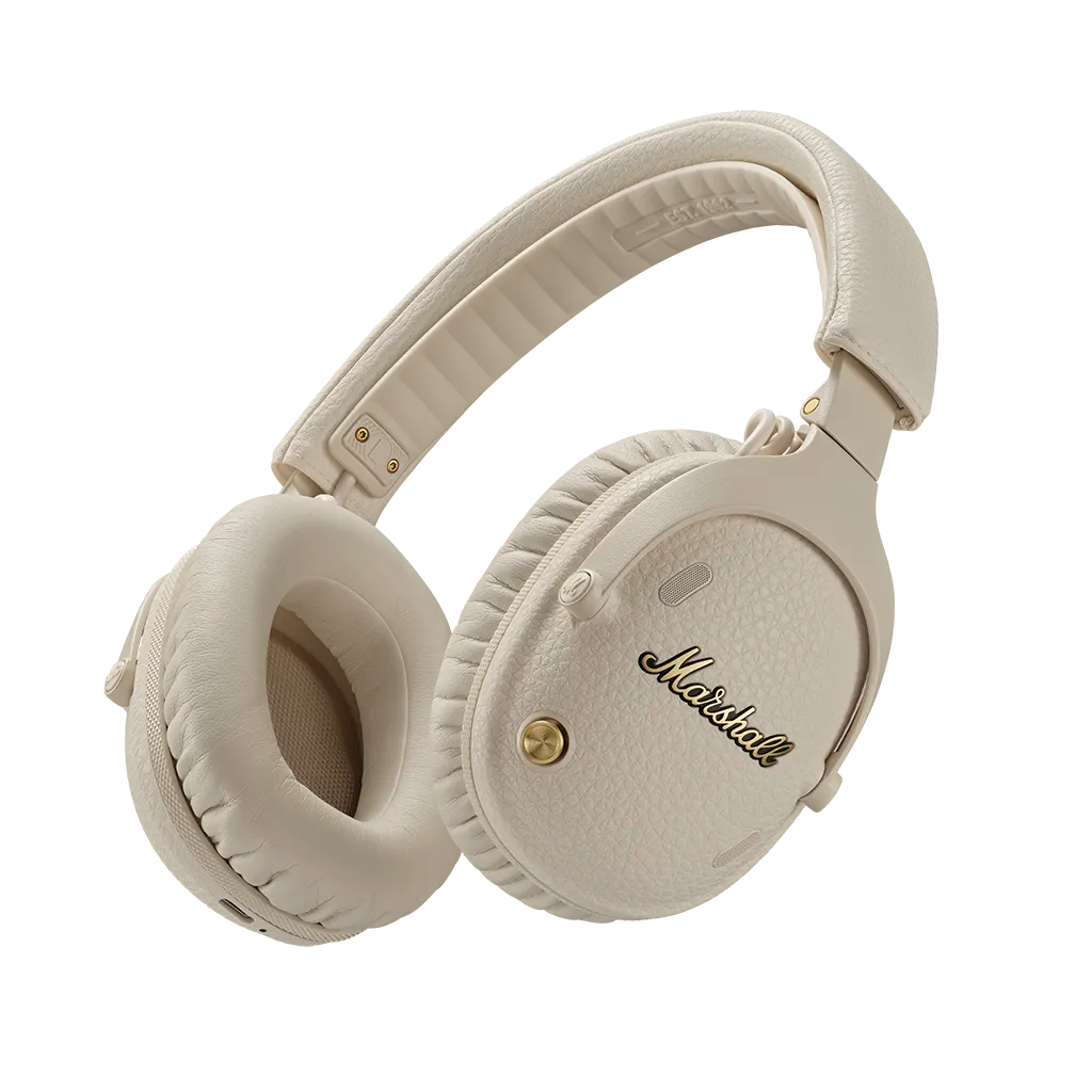 Marshall Monitor III Over Ear Bluetooth Headphones with ANC: Cream: Control Button