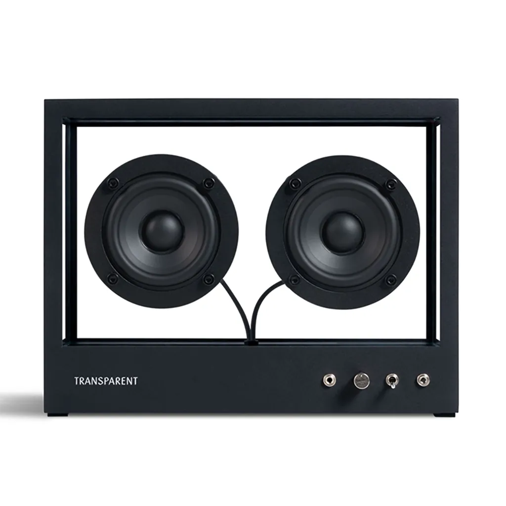 Transparent Small Speaker Black