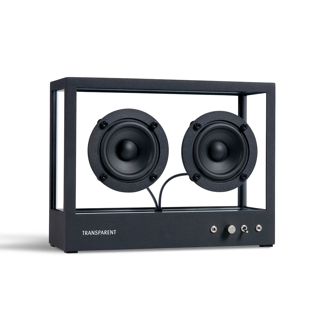 Transparent Small Speaker Black