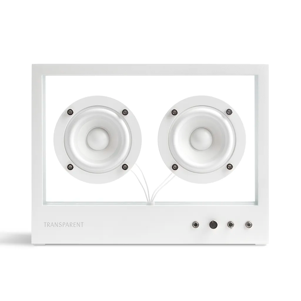 Transparent Small Speaker White