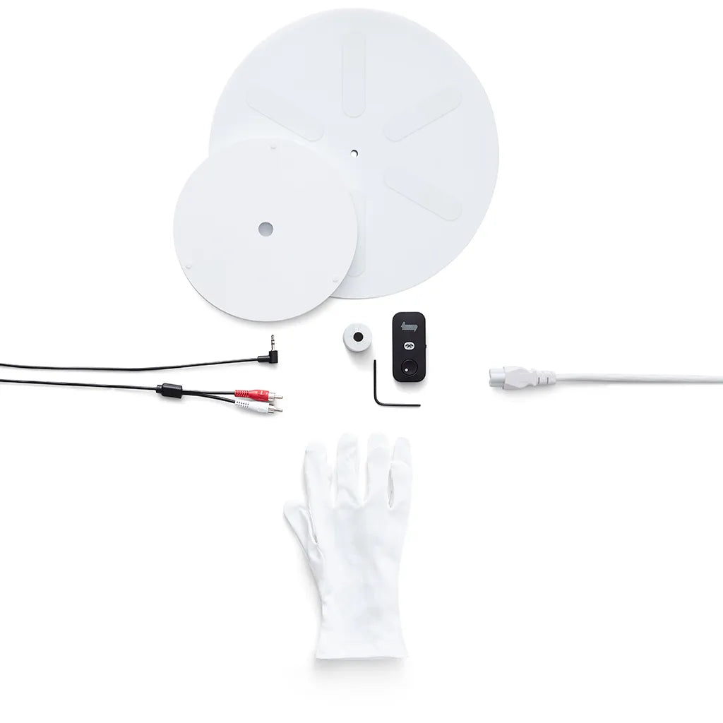 Transparent Turntable White