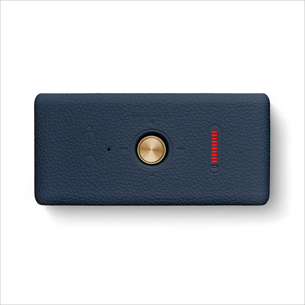 Marshall Emberton III преносима аудио система: Midnight Blue: контролен бутон