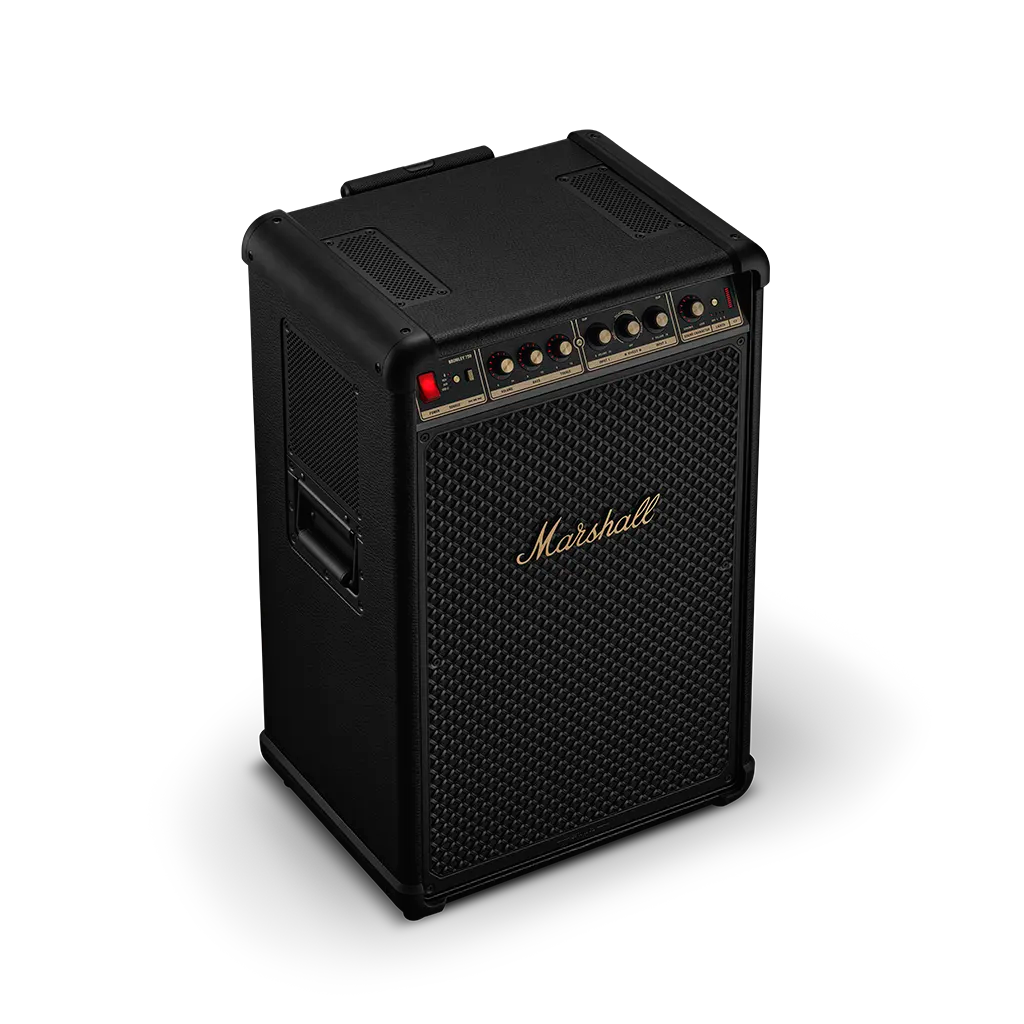 Marshall Bromley 750 парти преносим говорител: Изглед отгоре и отляво