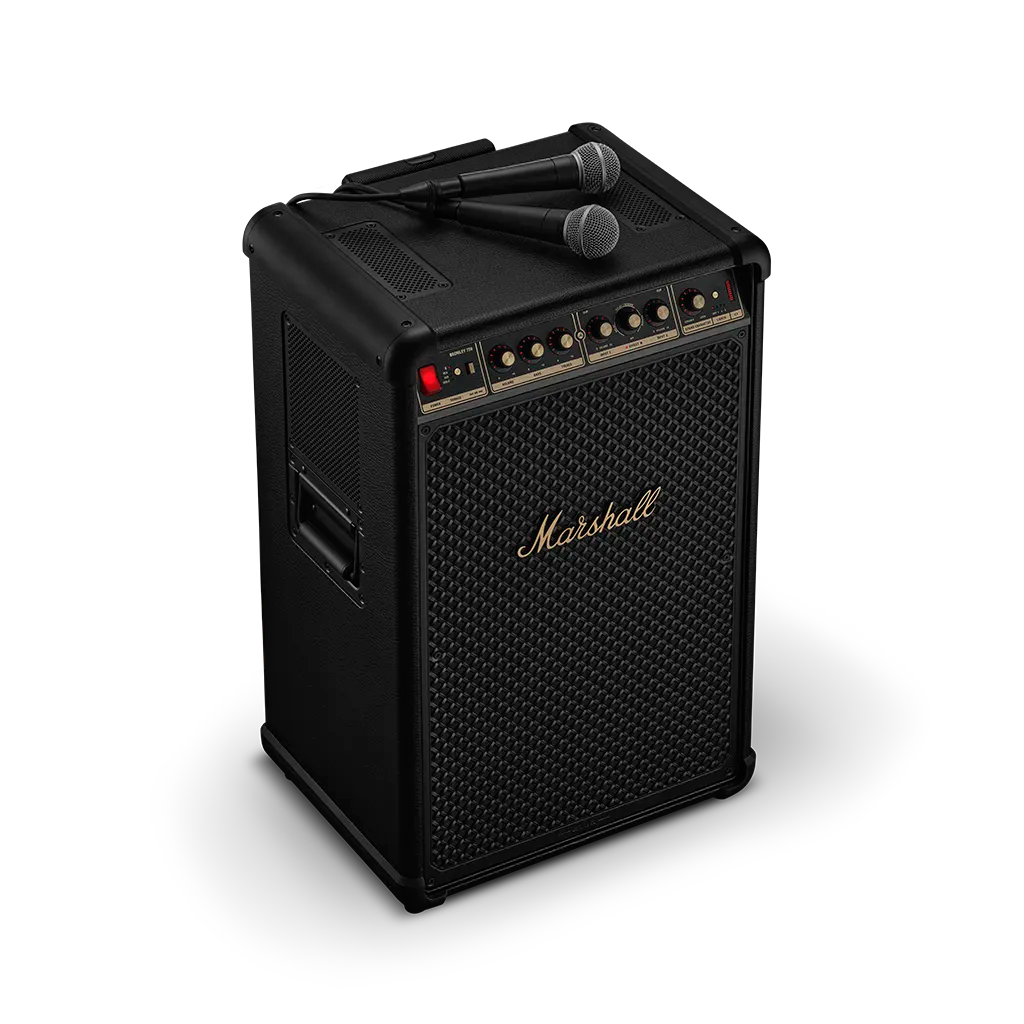 Marshall Bromley 750 парти преносим говорител: свързвате два микрофона