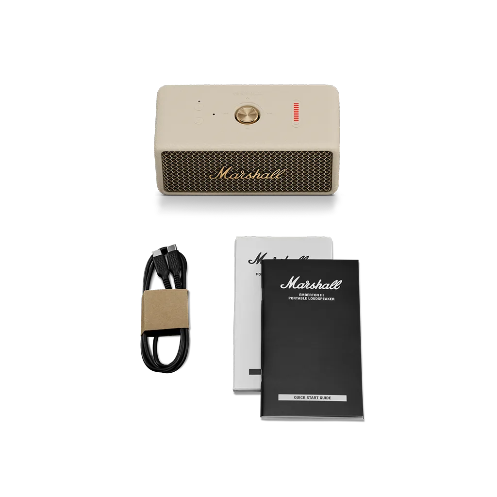 Marshall Emberton III преносима аудио система: Cream