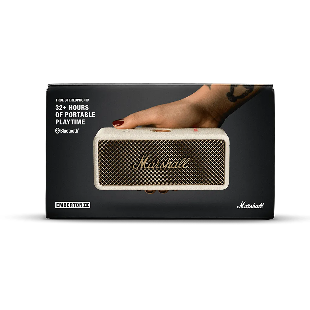 Marshall Emberton III преносима аудио система: Cream