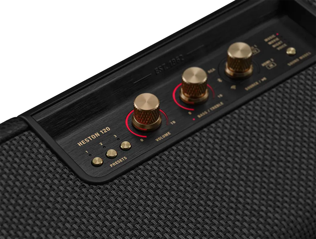 Marshall Heston 120 Soundbar: управление на звука