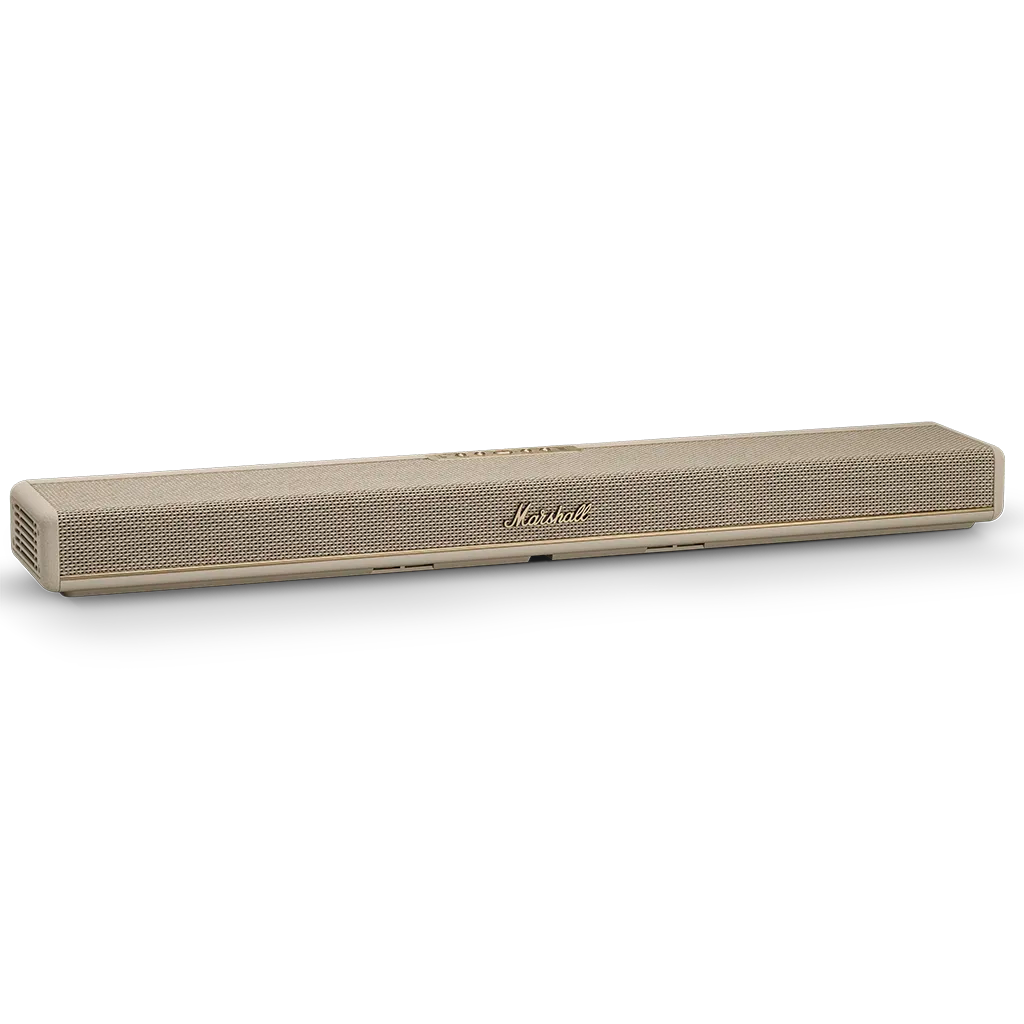 Marshall Heston 60 Cream TV Soundbar: изглед отляво