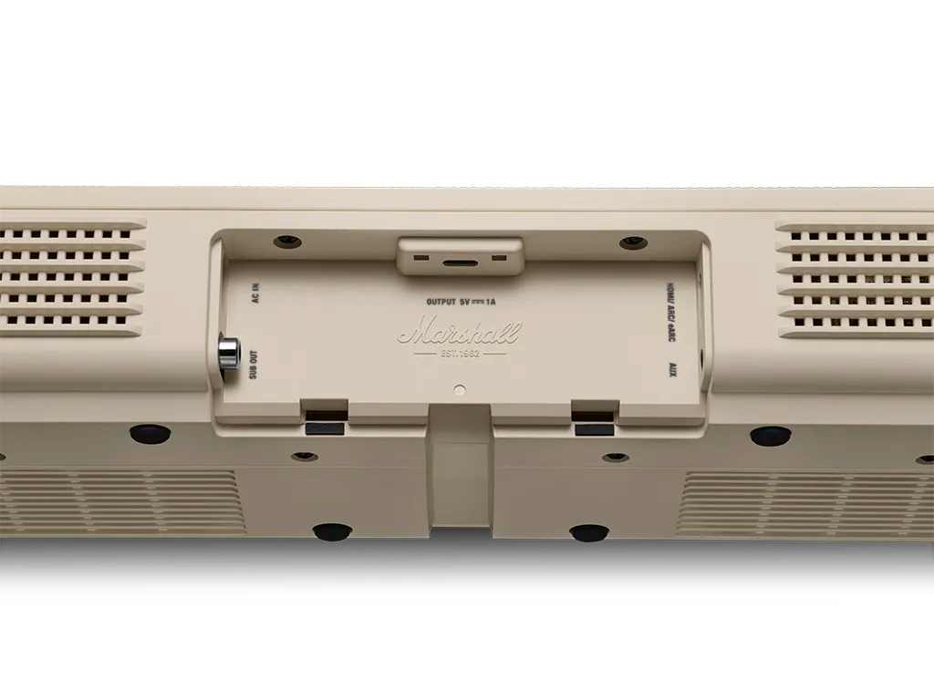 Marshall Heston 60 Cream TV Soundbar: конектори