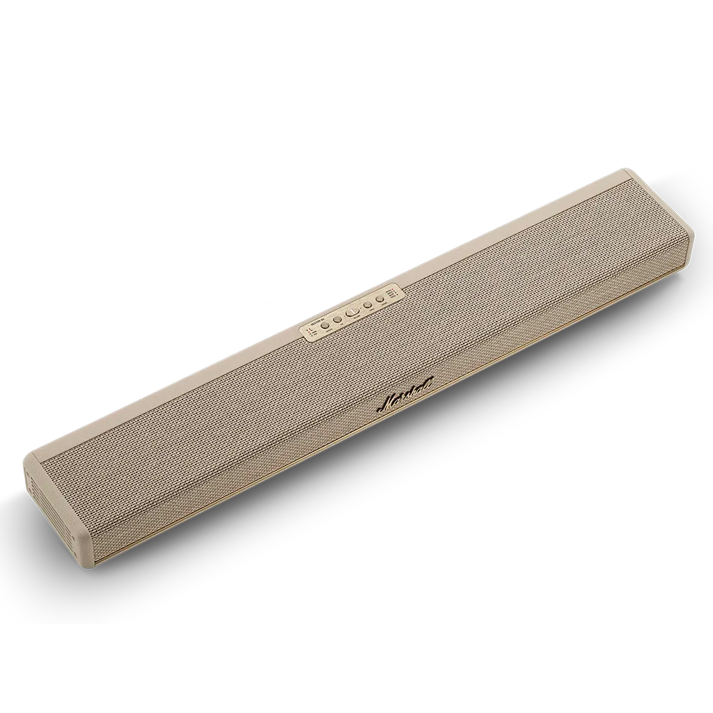 Marshall Heston 60 Cream TV Soundbar: изглед отгоре