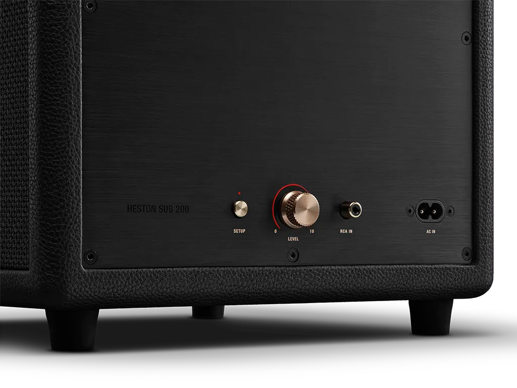 Marshall Heston Sub 200 Black Subwoofer: контролни бутони
