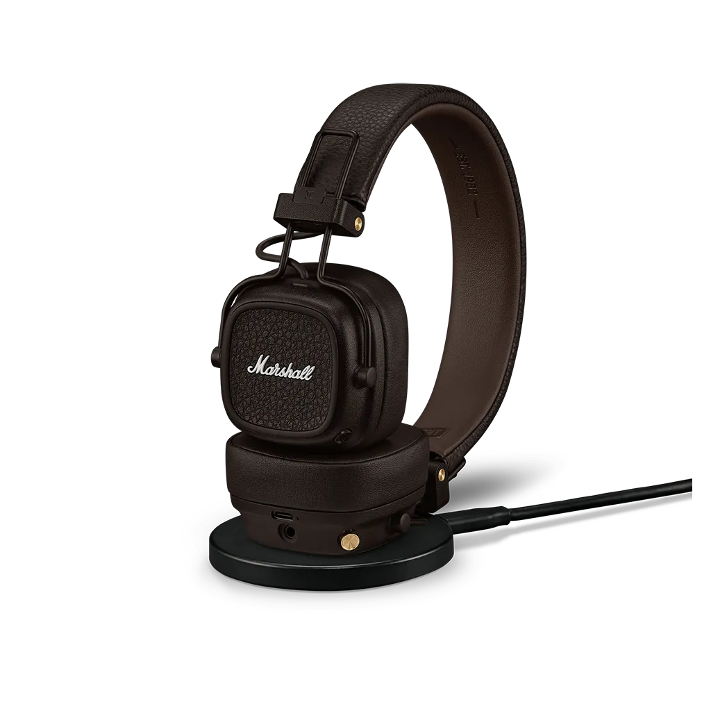 Marshall Major V безжични слушалки: кафяви