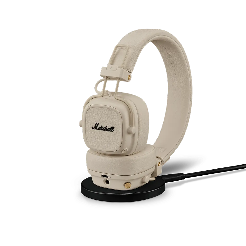 Marshall Major V безжични слушалки: кремави