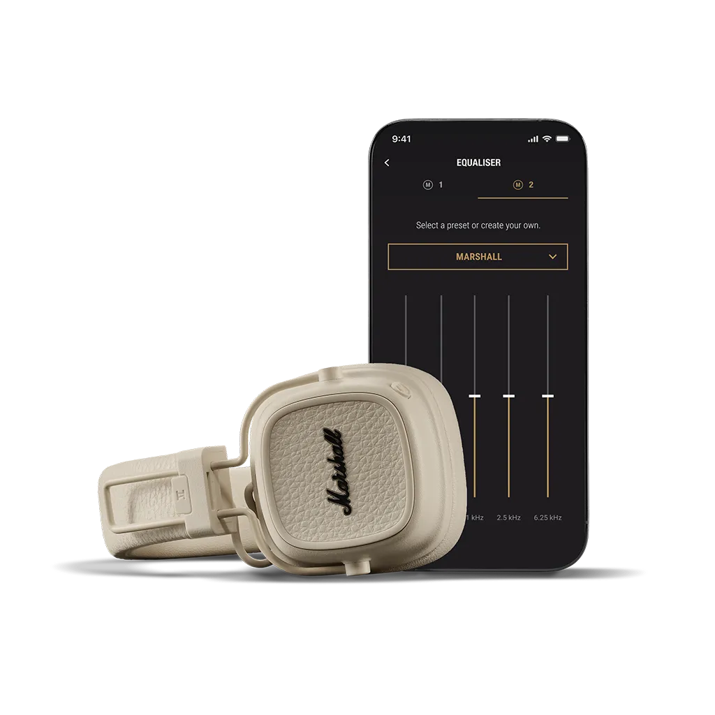 Marshall Major V безжични слушалки: кремави