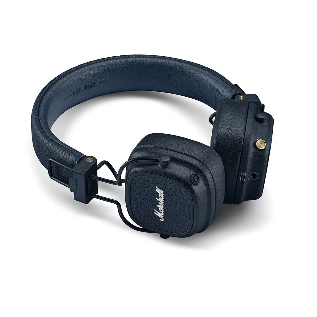 Marshall Major V Midnight Blue On Ear Bluetooth Headphones