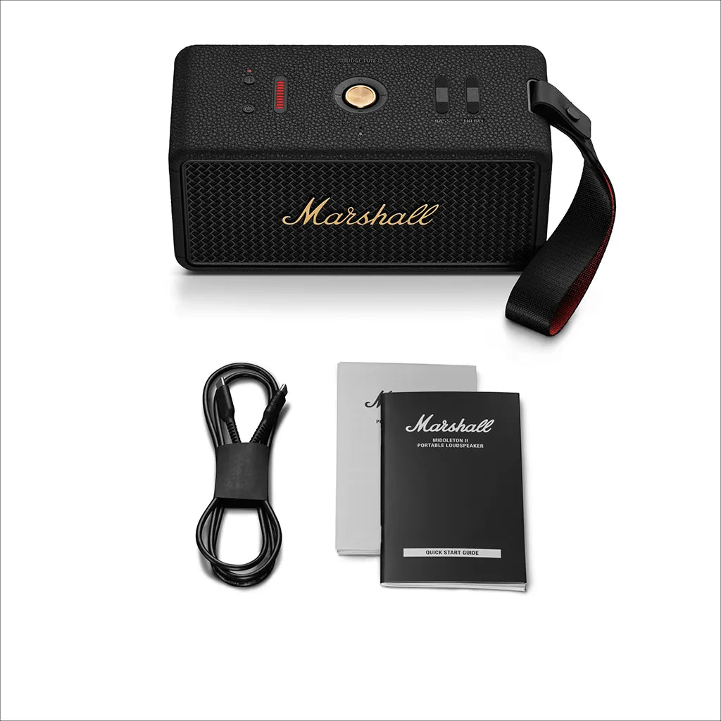 Marshall Middleton II Portable Speaker Black: Package Contents