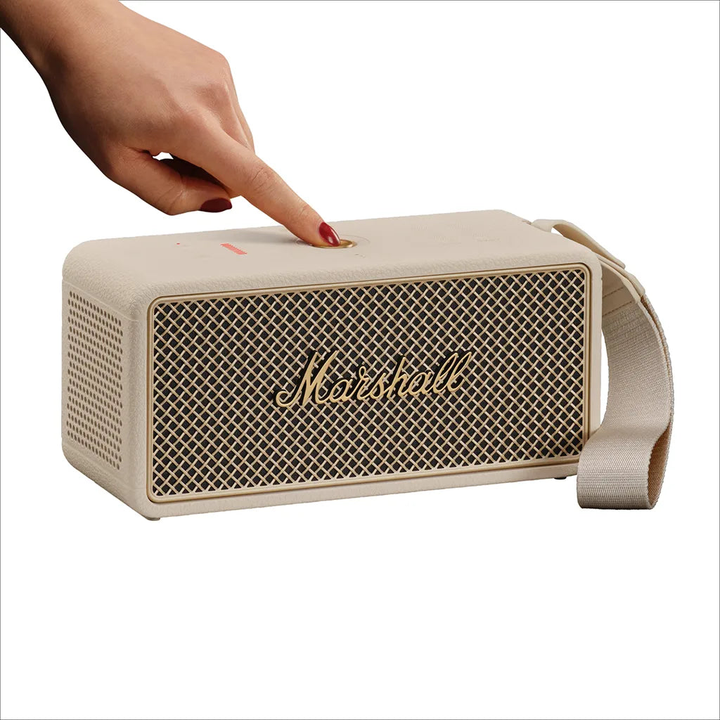 Marshall Middleton II Portable Speaker Cream: Control Button