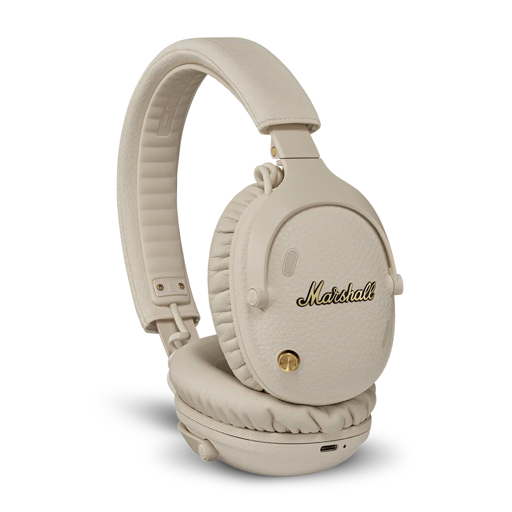 Marshall Monitor III Over Ear Bluetooth Headphones with ANC: Cream