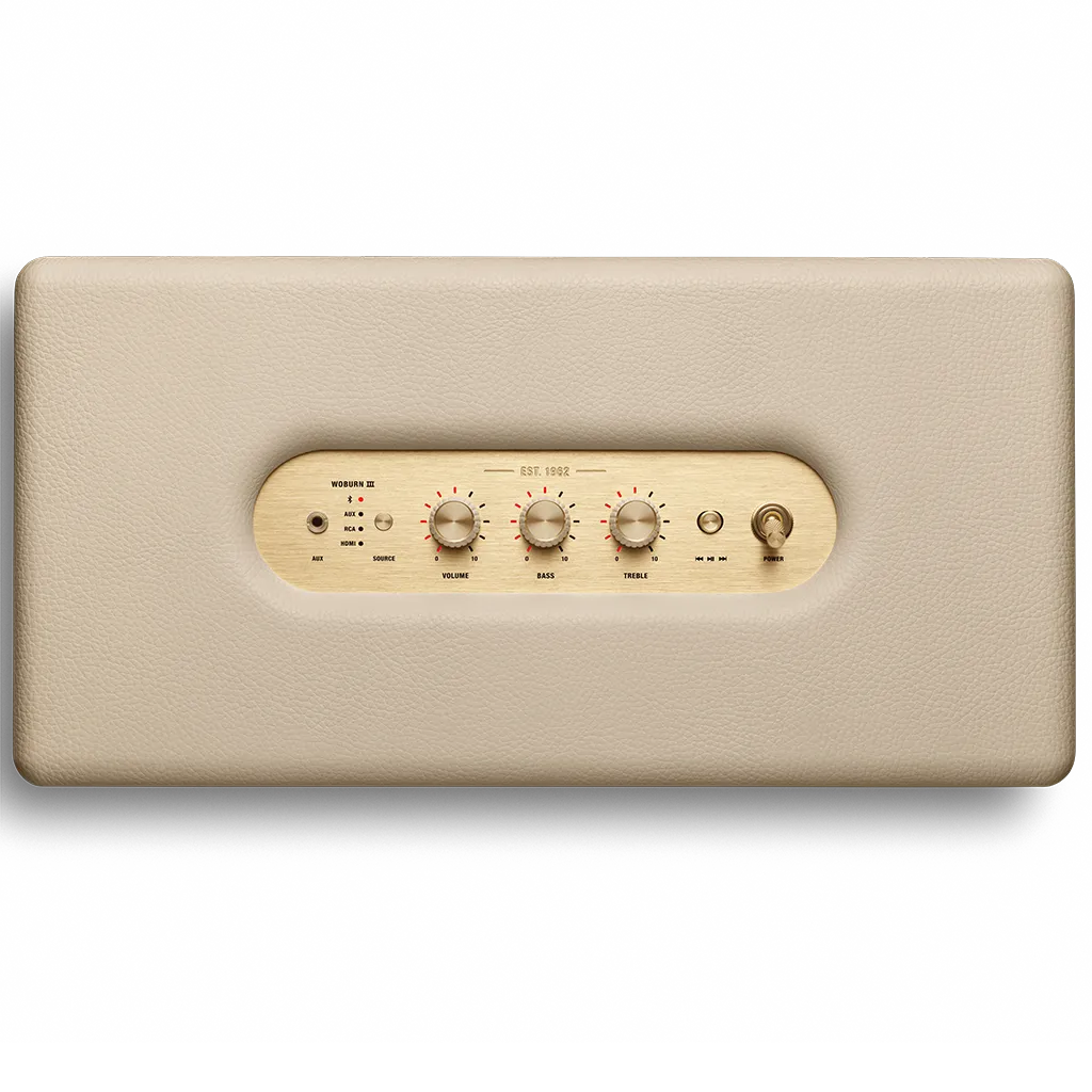 Marshall Woburn III аудио система за дома: кремав цвят