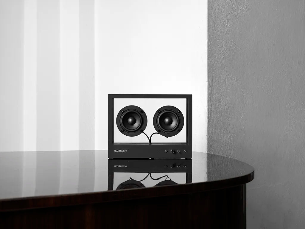 Transparent Small Speaker Black