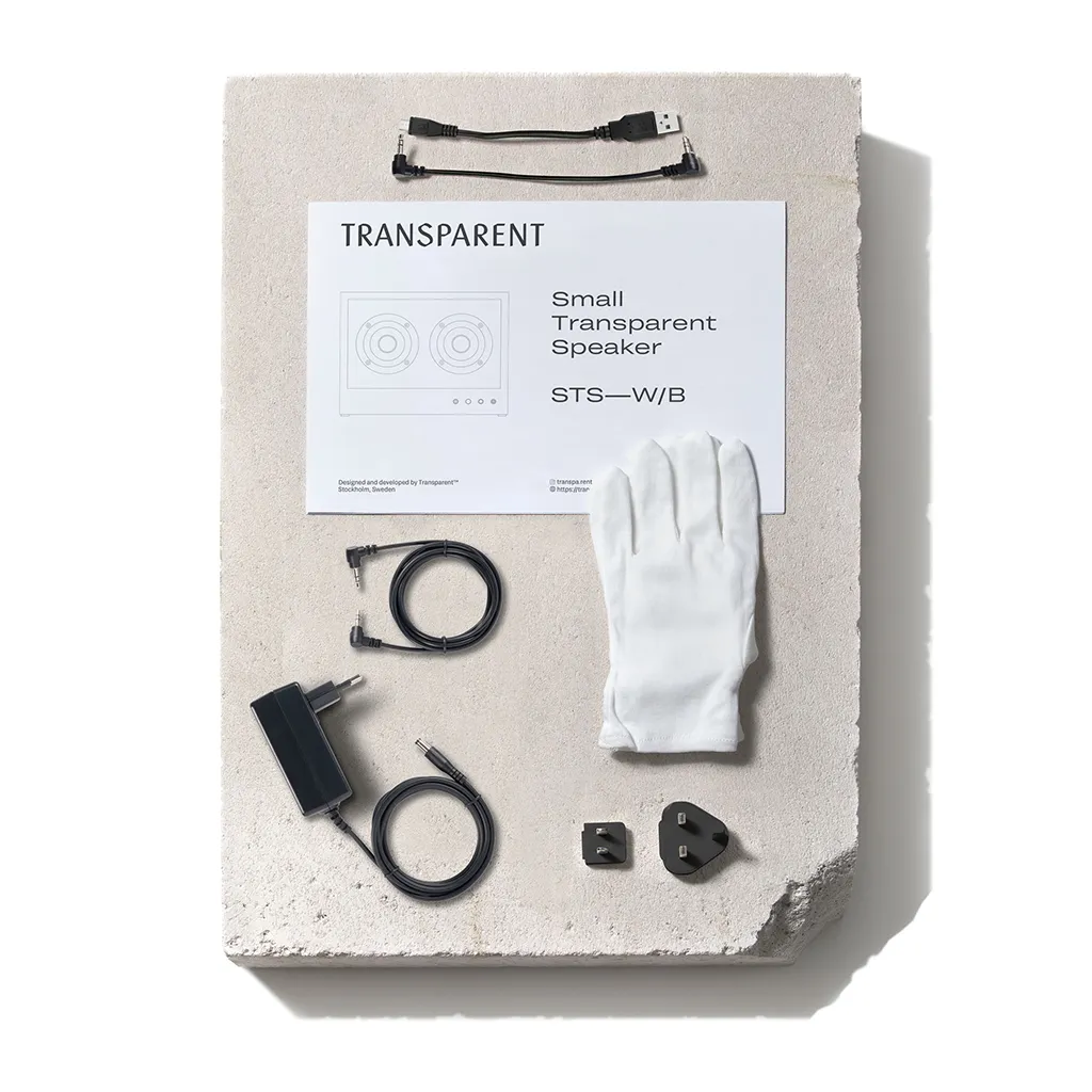 Transparent Small Speaker Black