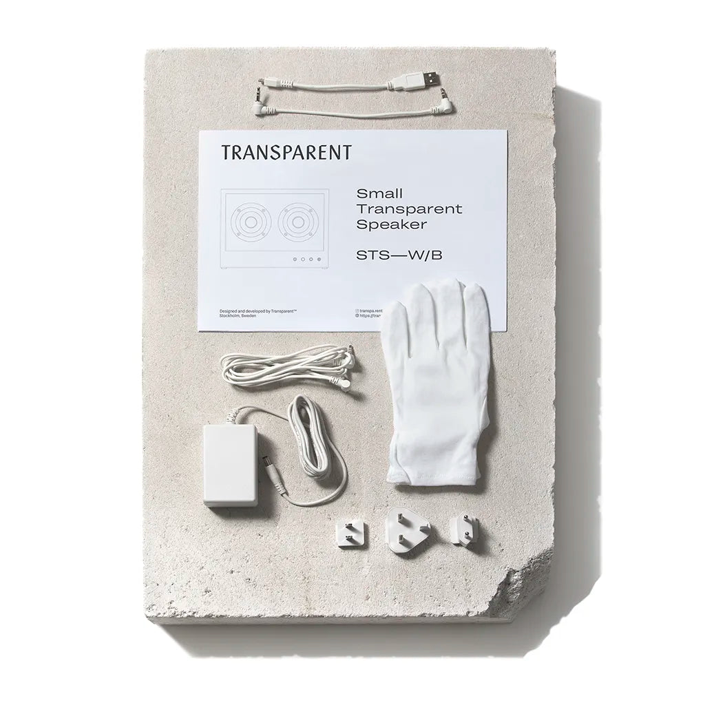 Transparent Small Speaker White