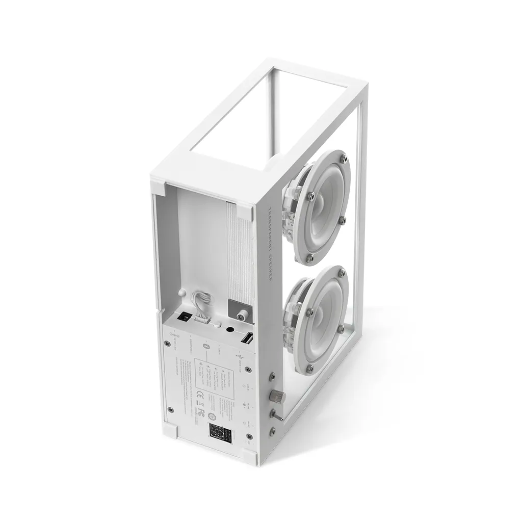 Transparent Small Speaker White