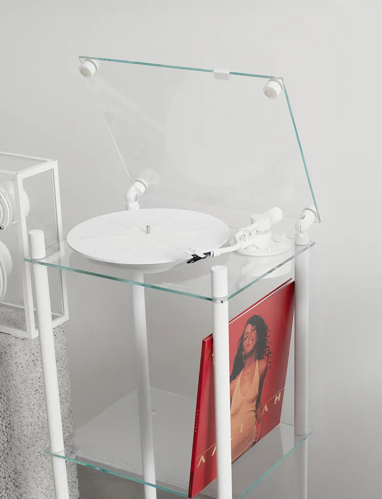 Transparent Turntable Stand Lifestyle