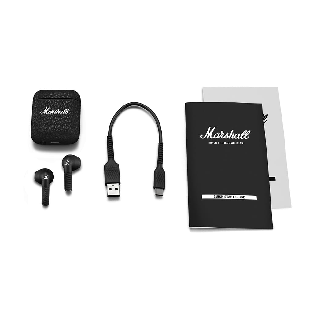 Marshall Minor III True Wireless безжични слушалки комплектация